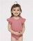 Rabbit Skins® - Infant Flutter Sleeve Baby Rib Bodysuit - 4439 | 100% Combed Ring-Spun Cotton